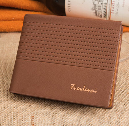 Men's Bifold Leather Credit ID Card Holder Wallet Billfold Purse